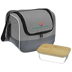 Chic Lunch Cooler with Glass Container Set