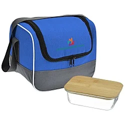 Chic Lunch Cooler with Glass Container Set