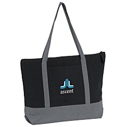 Repose 10 oz. Zippered Tote - Embroidered