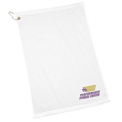 Golf Towel with Grommet and Clip - 24 hr