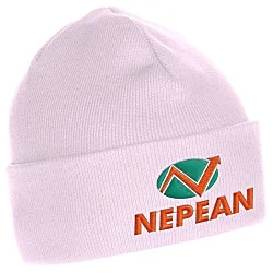 Fine Knit Beanie with Cuff