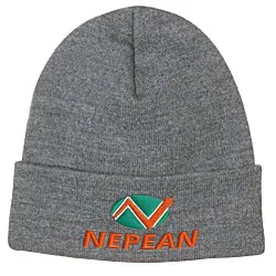 Fine Knit Beanie with Cuff