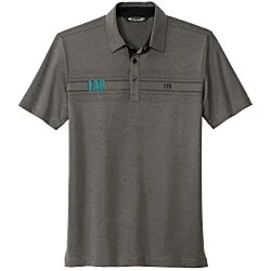 TravisMathew Micro-Dot Chest Stripe Polo