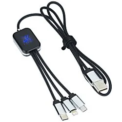 SCX Zander Light-Up Logo Charging Cable
