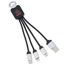 SCX Stellar Light-Up Logo Charging Cable - Rectangle