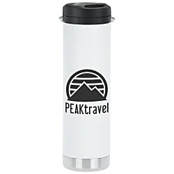 Klean Kanteen TKWide Vacuum Bottle with Straw Lid - 20 oz