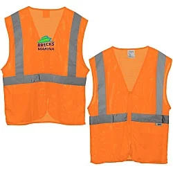 Xtreme Visibility Reflective Zip Mesh Vest