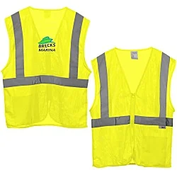 Xtreme Visibility Reflective Zip Mesh Vest