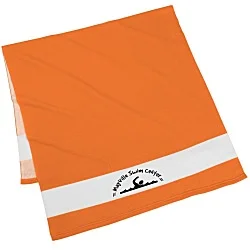 Colorblock Microfiber Beach Towel