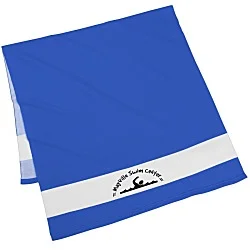Colorblock Microfiber Beach Towel