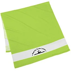 Colorblock Microfiber Beach Towel
