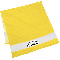 Colorblock Microfiber Beach Towel