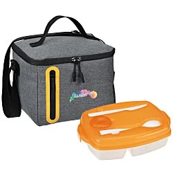 Oval Locking Lid Lunch Set