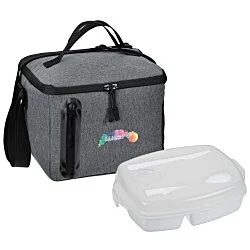 Oval Locking Lid Lunch Set