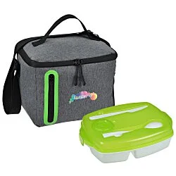 Oval Locking Lid Lunch Set
