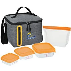 Oval Portion Control & Food Bag Lunch Set