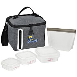 Oval Portion Control & Food Bag Lunch Set