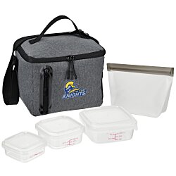 Oval Portion Control & Food Bag Lunch Set