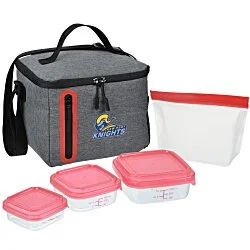 Oval Portion Control & Food Bag Lunch Set