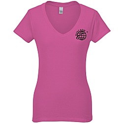 Tultex Fine Jersey V-Neck T-Shirt - Ladies' - Colors