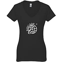 Tultex Fine Jersey V-Neck T-Shirt - Ladies'