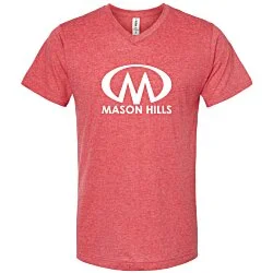 Tultex Polyester Blend V-Neck T-Shirt - Men's