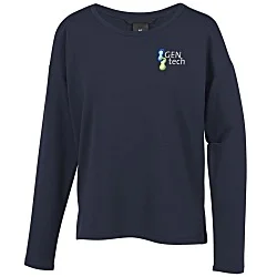 French Terry Drop Shoulder Stretch Pullover - Ladies'