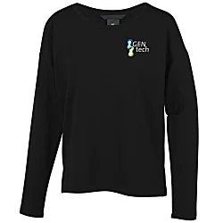 French Terry Drop Shoulder Stretch Pullover - Ladies'