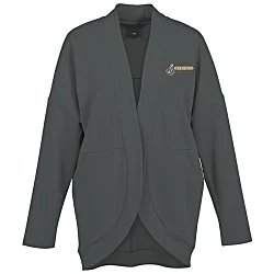 French Terry Open-Front Stretch Cardigan - Ladies'