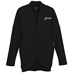 French Terry Open-Front Stretch Cardigan - Ladies'