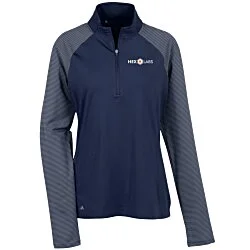 adidas Stripe Block 1/4-Zip Pullover - Ladies'
