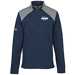 adidas Textured Mixed Media 1/4-Zip Pullover - Men's