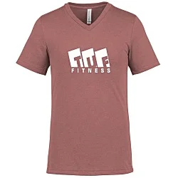 Bella+Canvas V-Neck T-Shirt - Men's - Heathers - Screen