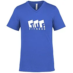 Bella+Canvas V-Neck T-Shirt - Men's - Heathers - Screen