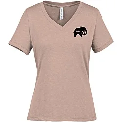 Bella+Canvas Relaxed V-Neck T-Shirt - Ladies' - Heathers - Screen