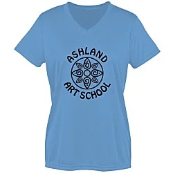 Momentum Solid V-Neck T-Shirt - Ladies' - Screen