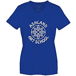 Momentum Solid V-Neck T-Shirt - Ladies' - Screen