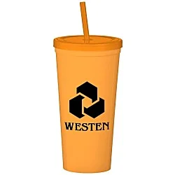 Event Stadium Cup with Lid & Straw - 24 oz.