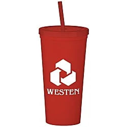 Event Stadium Cup with Lid & Straw - 24 oz.