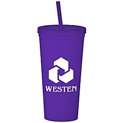 Event Stadium Cup with Lid & Straw - 24 oz.