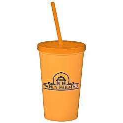 Event Stadium Cup with Lid & Straw - 20 oz.