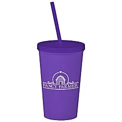 Event Stadium Cup with Lid & Straw - 20 oz.