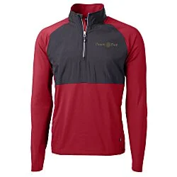 Cutter & Buck Adapt Knit Hybrid 1/4-Zip Pullover