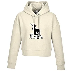 Ultimate 8.3 oz. CVC Fleece Cropped Hoodie - Ladies' - Screen