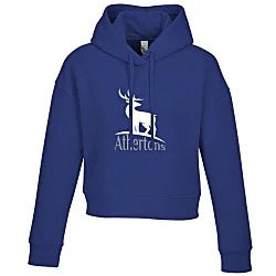 Ultimate 8.3-oz CVC Fleece Cropped Hoodie - Ladies' - Screen