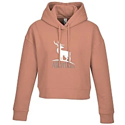 Ultimate 8.3 oz. CVC Fleece Cropped Hoodie - Ladies' - Screen