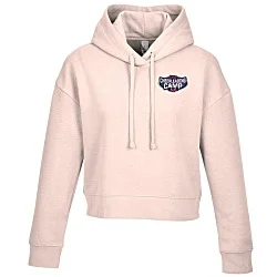 Ultimate 8.3 oz. CVC Fleece Cropped Hoodie - Ladies' - Embroidered