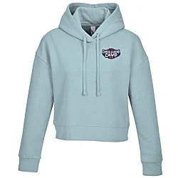 Ultimate 8.3 oz. CVC Fleece Cropped Hoodie - Ladies' - Embroidered