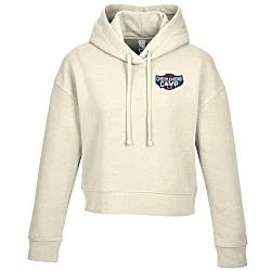 Ultimate 8.3 oz. CVC Fleece Cropped Hoodie - Ladies' - Embroidered