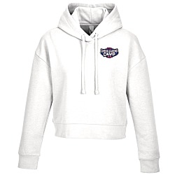 Ultimate 8.3 oz. CVC Fleece Cropped Hoodie - Ladies' - Embroidered
